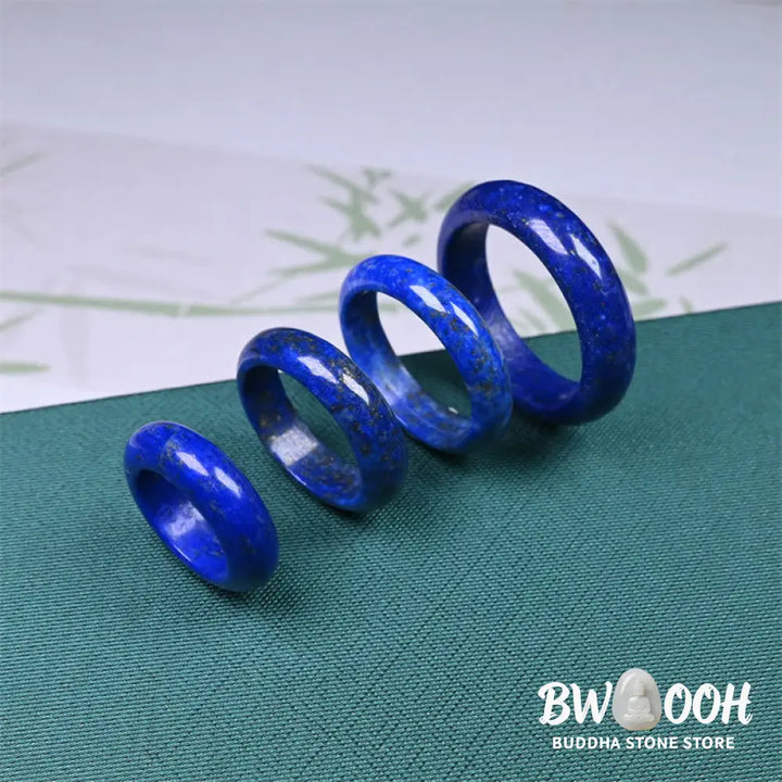 Buddha Stones Natural Lazurite Lapis Lazuli Self Care Ring - RIng