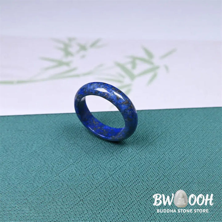 Buddha Stones Natural Lazurite Lapis Lazuli Self Care Ring - RIng