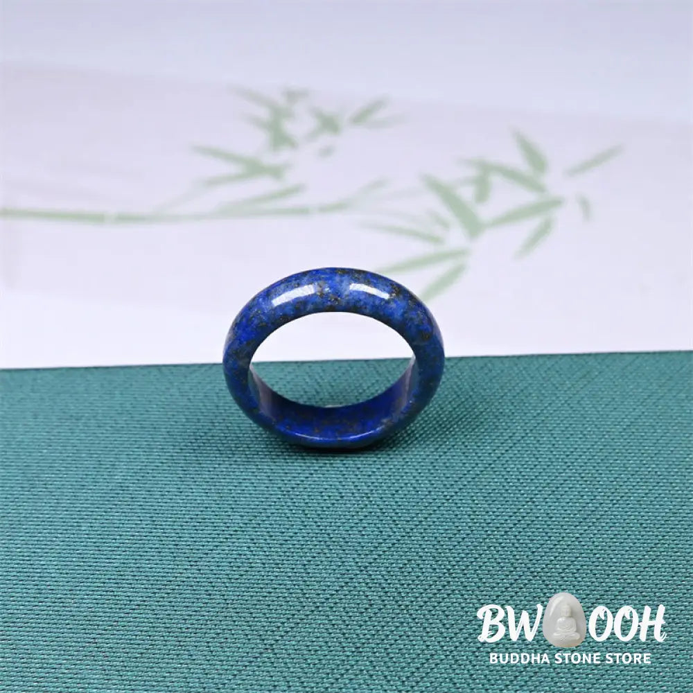 Buddha Stones Natural Lazurite Lapis Lazuli Self Care Ring - RIng