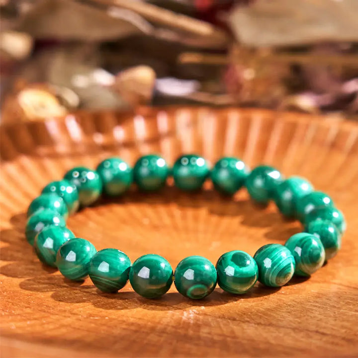 Buddha Stones Natural Malachite Protection Calmness Bracelet - BWOOOH - 10mm - Bracelet