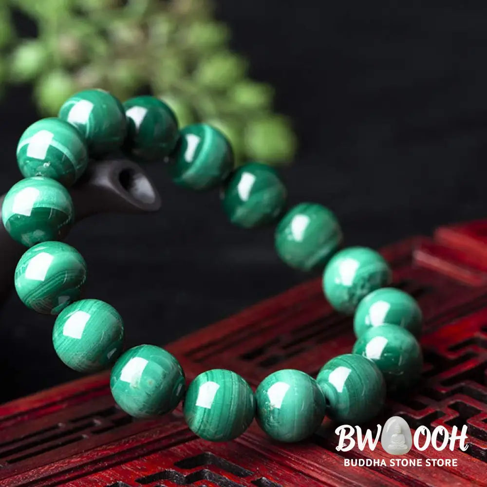 Buddha Stones Natural Malachite Protection Calmness Bracelet - BWOOOH - Bracelet