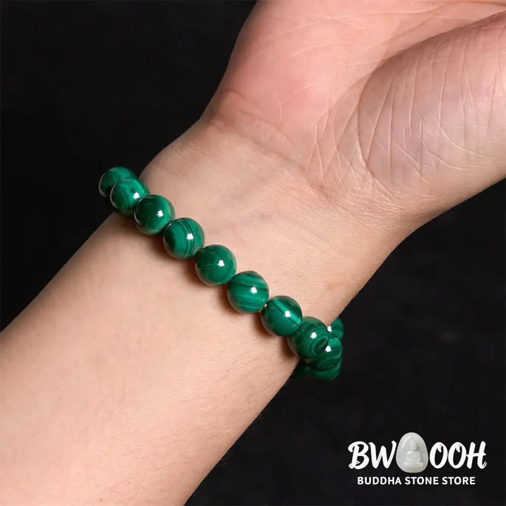 Buddha Stones Natural Malachite Protection Calmness Bracelet - BWOOOH - Bracelet