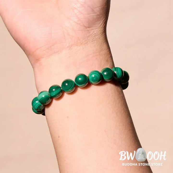 Buddha Stones Natural Malachite Protection Calmness Bracelet - BWOOOH - Bracelet