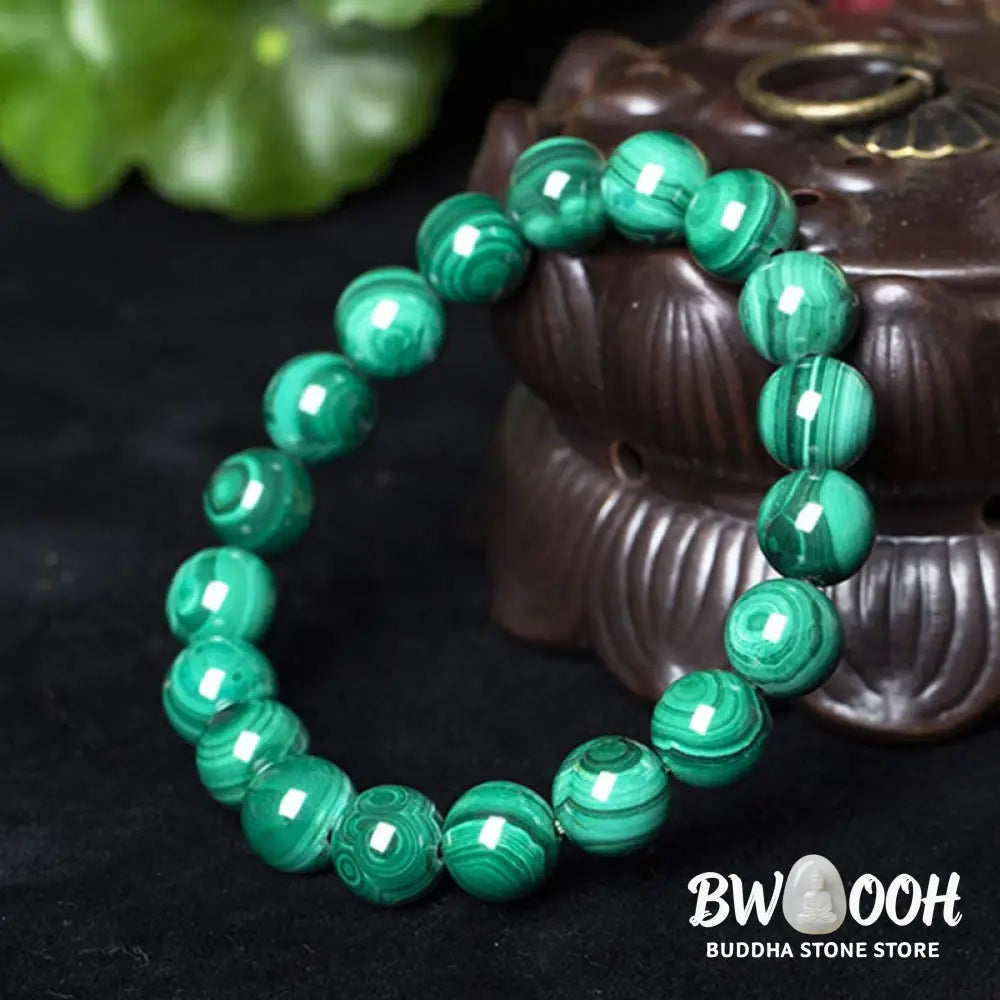 Buddha Stones Natural Malachite Protection Calmness Bracelet - BWOOOH - Bracelet