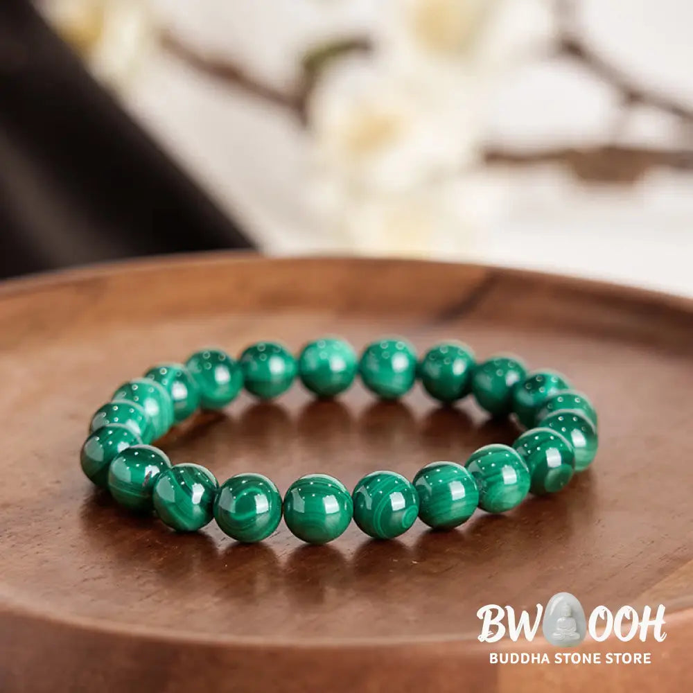 Buddha Stones Natural Malachite Protection Calmness Bracelet - BWOOOH - Bracelet