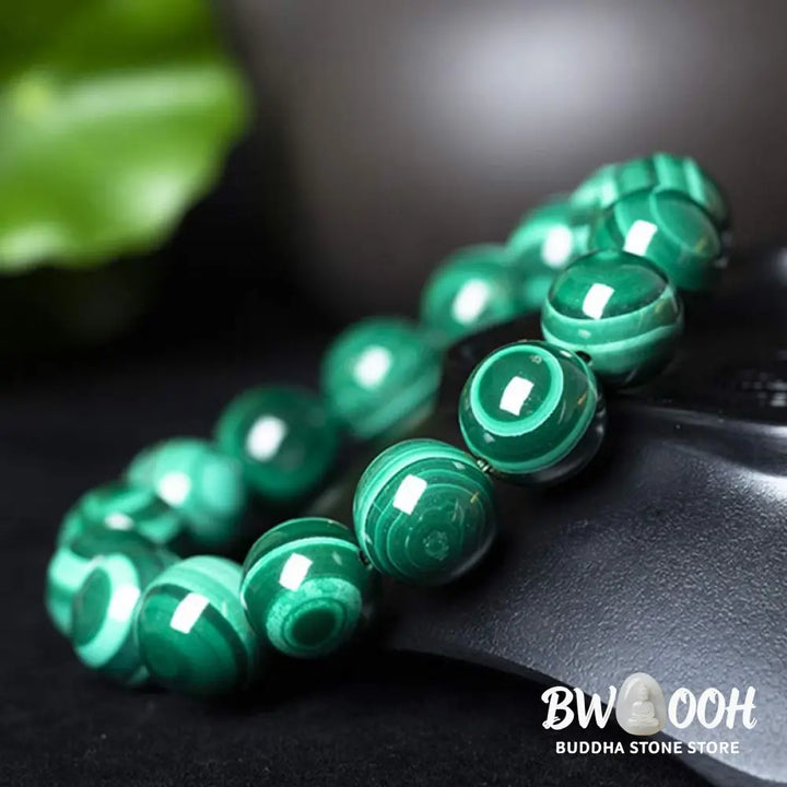 Buddha Stones Natural Malachite Protection Calmness Bracelet - BWOOOH - Bracelet