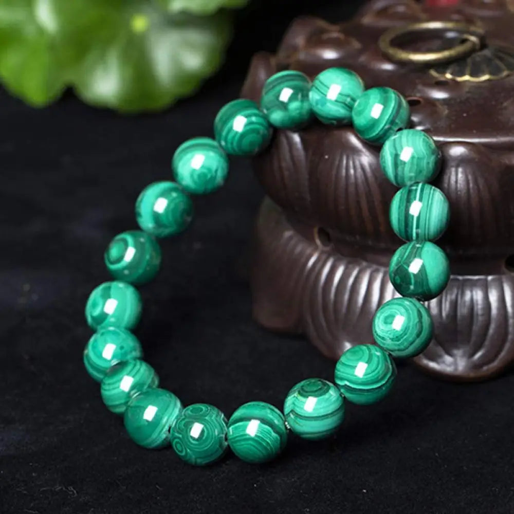 Buddha Stones Natural Malachite Protection Calmness Bracelet - BWOOOH - 6mm - Bracelet