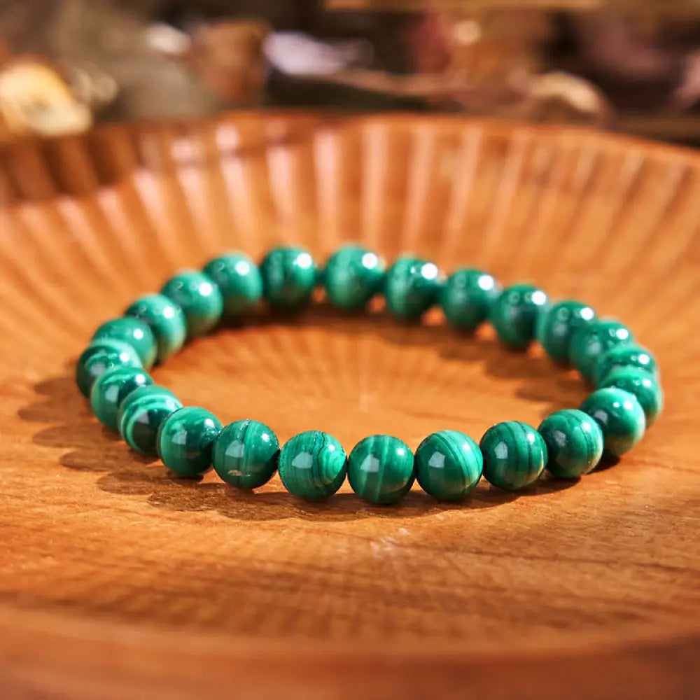 BWOOOH Natural Malachite Protection Calmness Bracelet - BWOOOH - 6mm - Bracelet