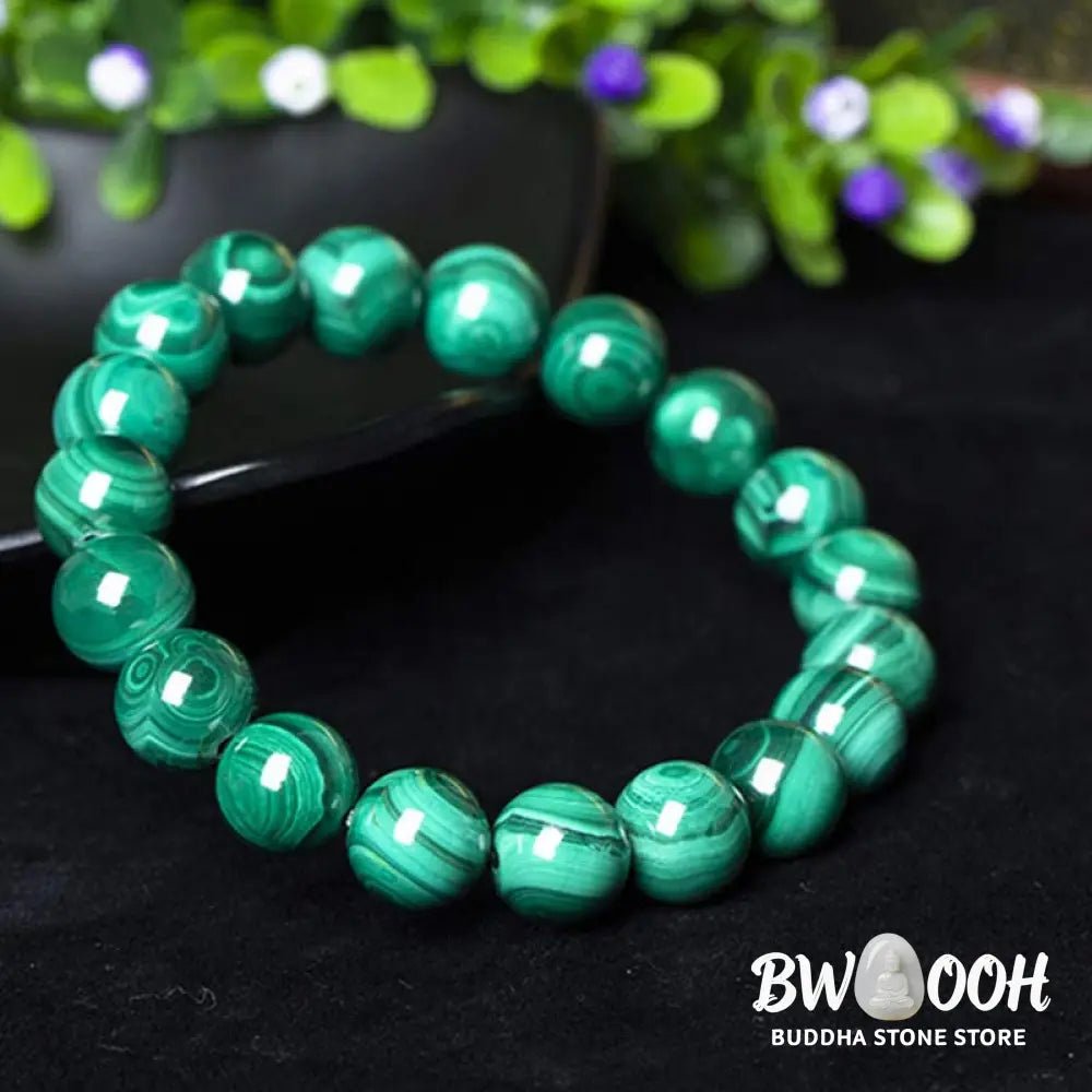 Buddha Stones Natural Malachite Protection Calmness Bracelet - BWOOOH - Bracelet