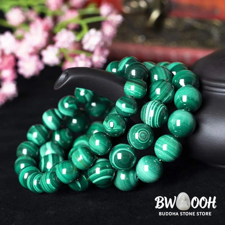 Buddha Stones Natural Malachite Protection Calmness Bracelet - BWOOOH - Bracelet