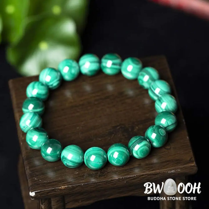 Buddha Stones Natural Malachite Protection Calmness Bracelet - BWOOOH - Bracelet