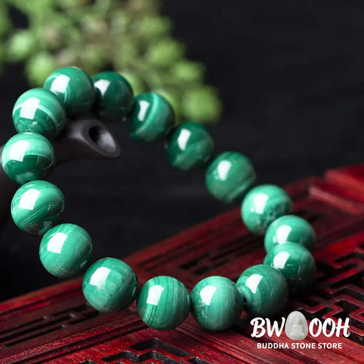Buddha Stones Natural Malachite Protection Calmness Bracelet - BWOOOH - Bracelet