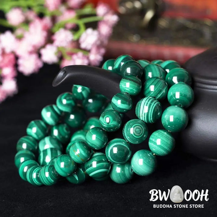 Buddha Stones Natural Malachite Protection Calmness Bracelet - BWOOOH - Bracelet