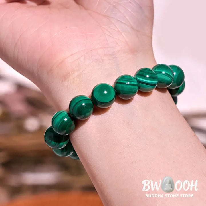 Buddha Stones Natural Malachite Protection Calmness Bracelet - BWOOOH - Bracelet