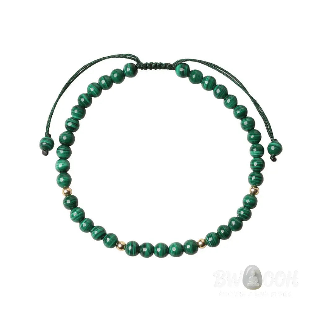 Buddha Stones Natural Malachite Protection Calmness String Bracelet - BWOOOH - Malachite (Anti-Anxiety ♥ Protection)
