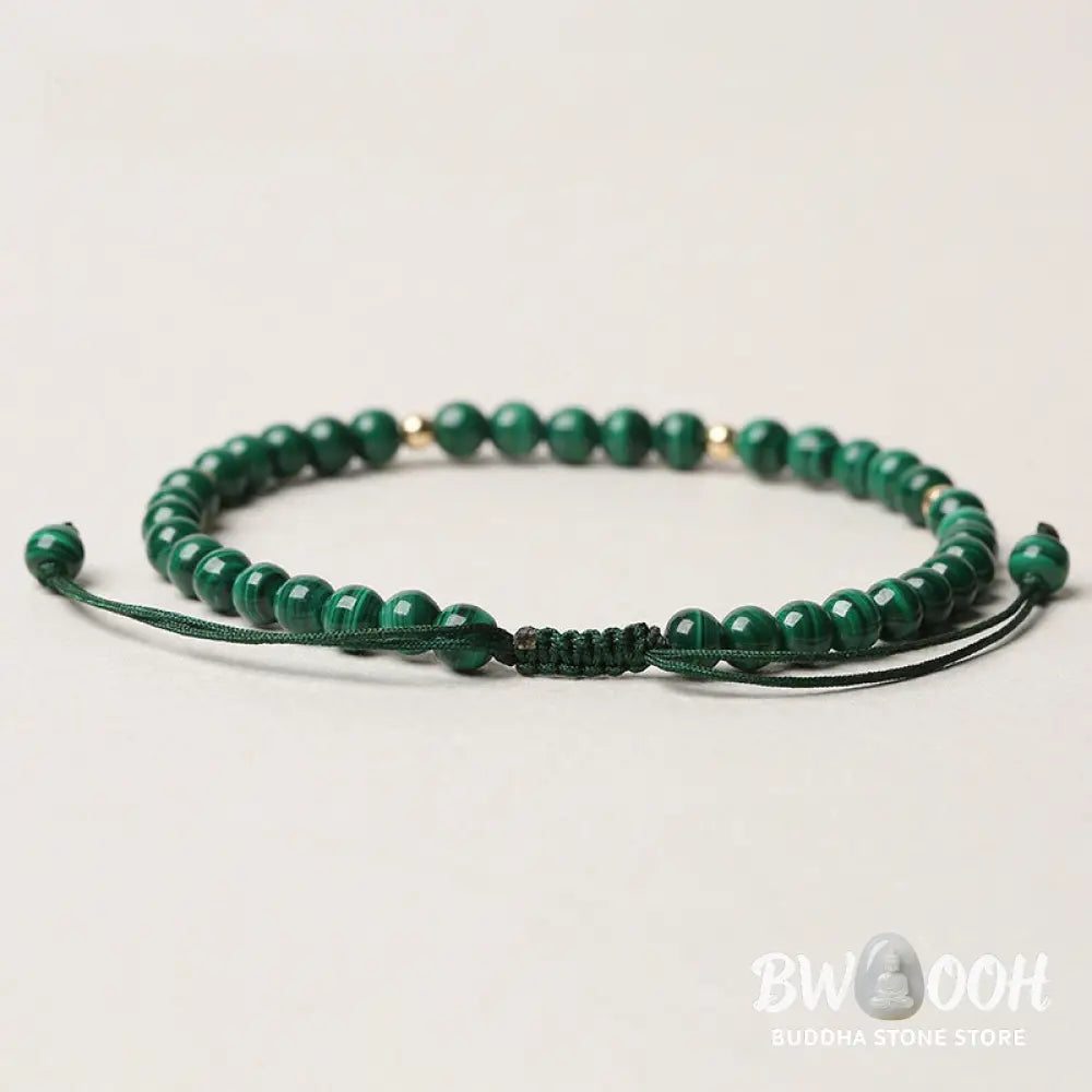 Buddha Stones Natural Malachite Protection Calmness String Bracelet - BWOOOH - Malachite (Anti-Anxiety ♥ Protection)