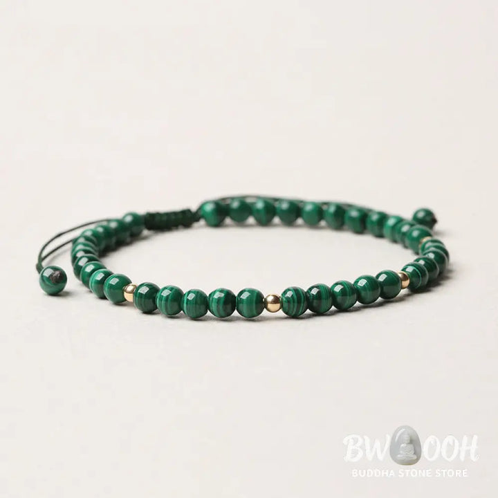 Buddha Stones Natural Malachite Protection Calmness String Bracelet - BWOOOH - Malachite (Anti-Anxiety ♥ Protection)