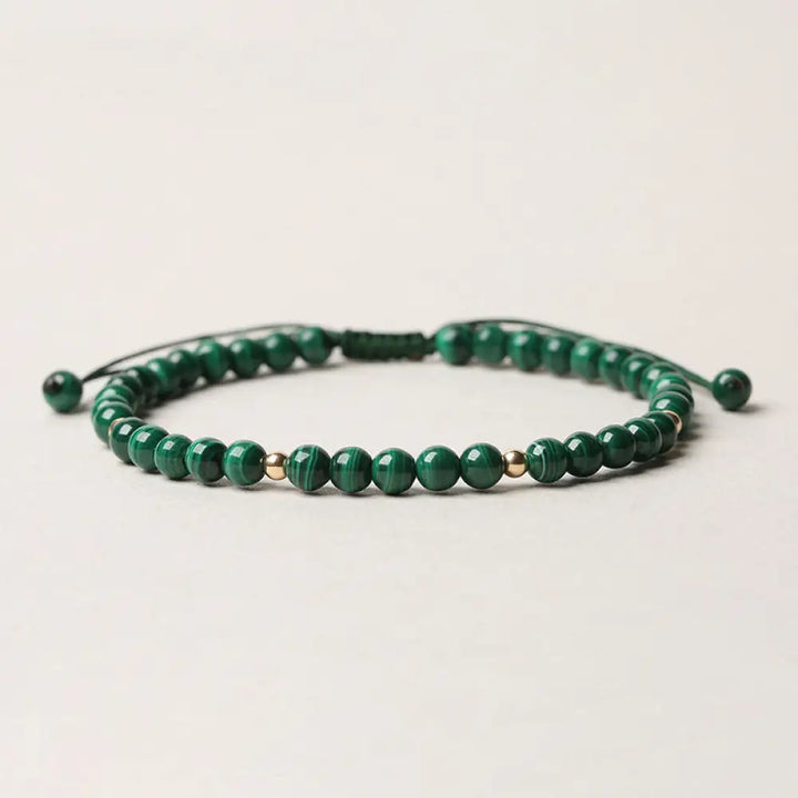 Buddha Stones Natural Malachite Protection Calmness String Bracelet - BWOOOH - Malachite (Anti-Anxiety ♥ Protection)