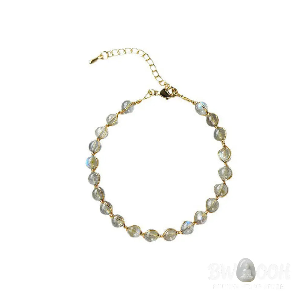 Buddha Stones Natural Moonstone 14K Gold Plated Healing Positive Bracelet - BWOOOH - Moonstone - Bracelet