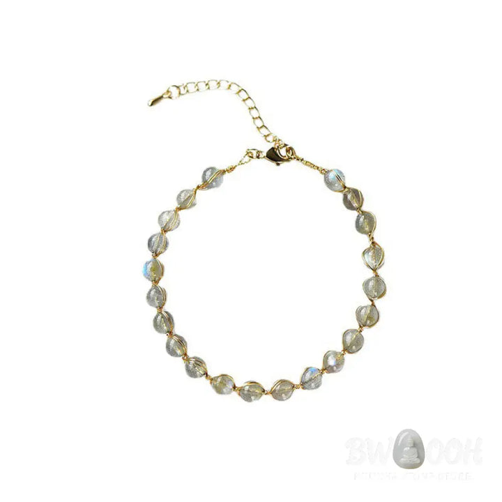 Buddha Stones Natural Moonstone 14K Gold Plated Healing Positive Bracelet - BWOOOH - Moonstone - Bracelet