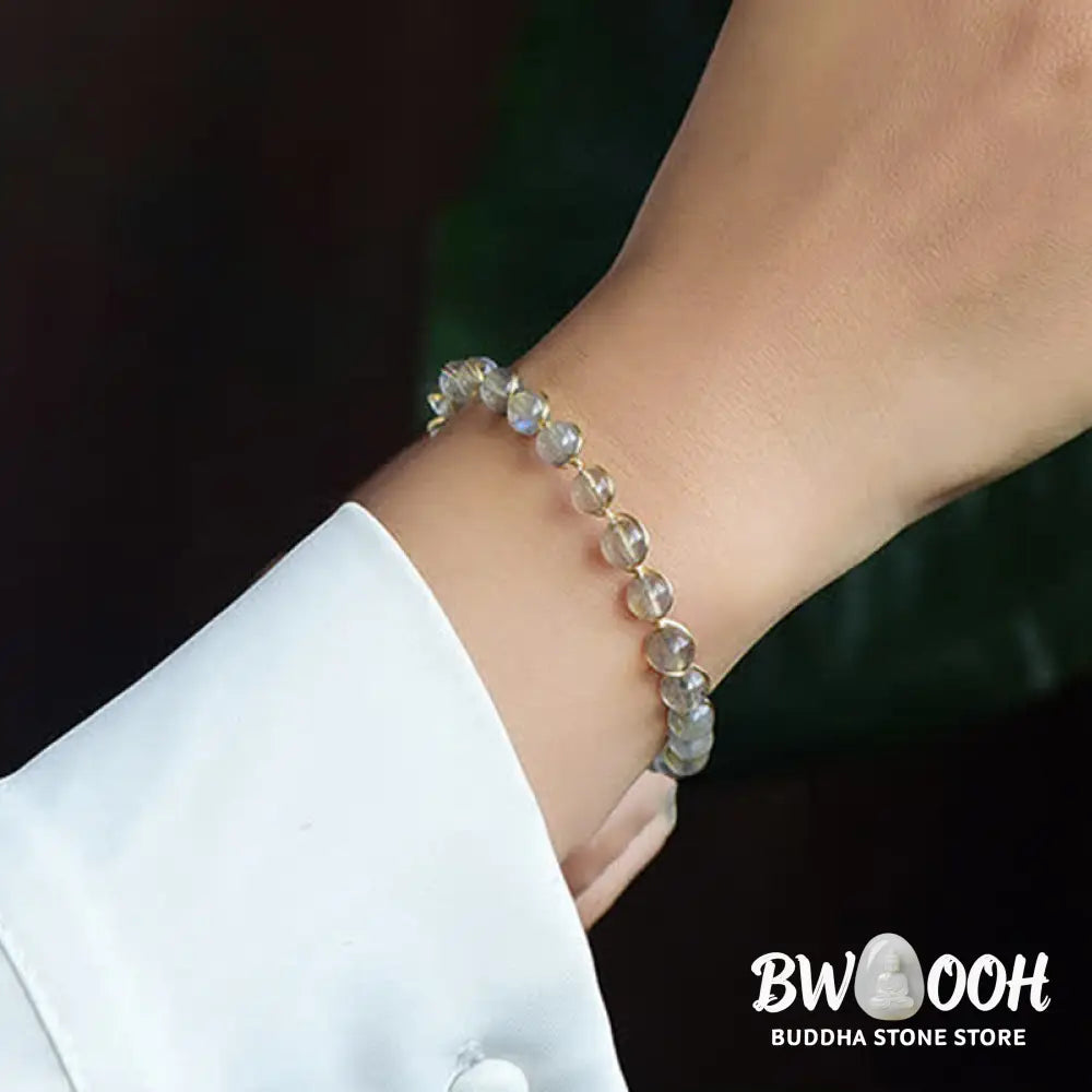 Buddha Stones Natural Moonstone 14K Gold Plated Healing Positive Bracelet - BWOOOH - Moonstone - Bracelet
