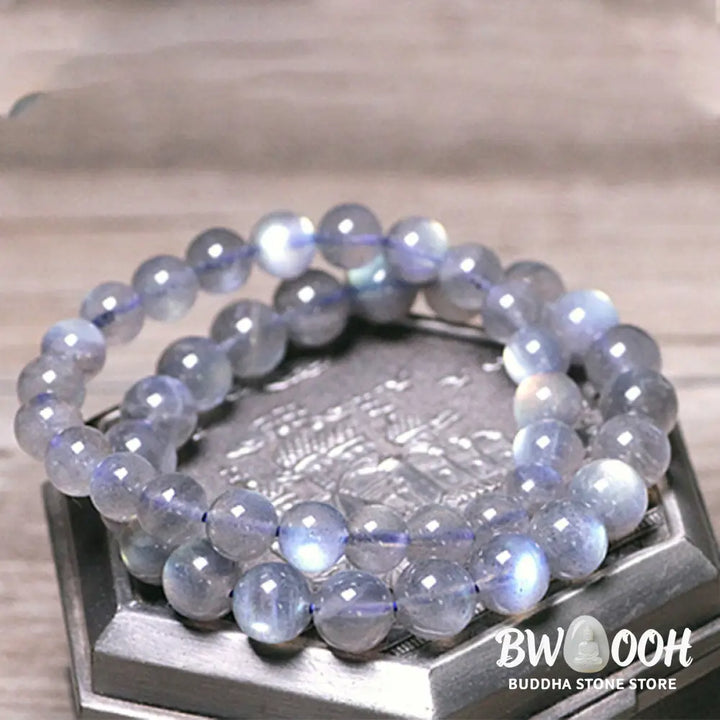 BWOOOH Natural Moonstone Calm Positive Bracelet | natural stone spiritual bracelet for healing and mindful living