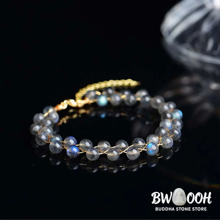 Buddha Stones Natural Moonstone Love Blessing Bracelet - BWOOOH - Moonstone - Bracelet