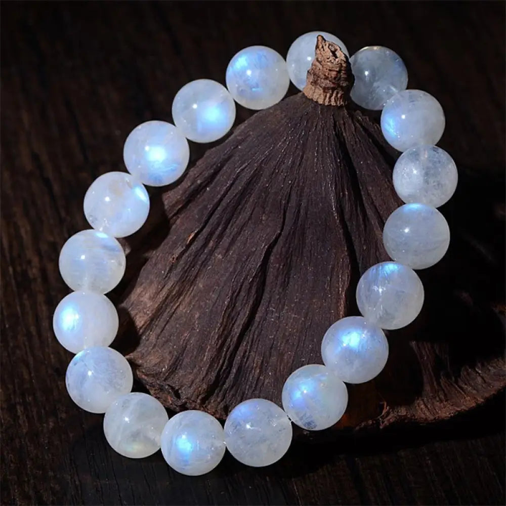 Buddha Stones Natural Moonstone Prosperity Bracelet - BWOOOH - Grade C / 6mm(Wrist Circumference 14-17cm) - Bracelet
