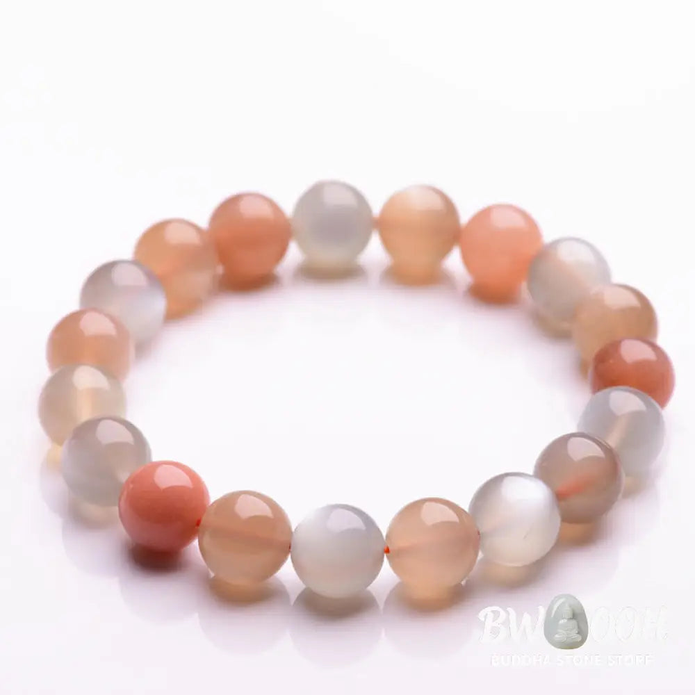 BWOOOH Natural Moonstone Wealth Positive Bracelet | natural stone spiritual bracelet for healing and mindful living