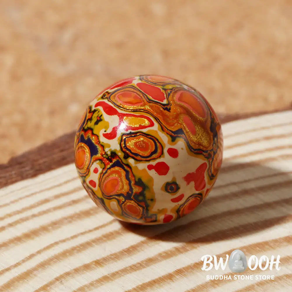 Buddha Stones Natural Multicolored Lacquer Beads Calm Bracelet - BWOOOH - Natural Lacquer Beads - Bracelet