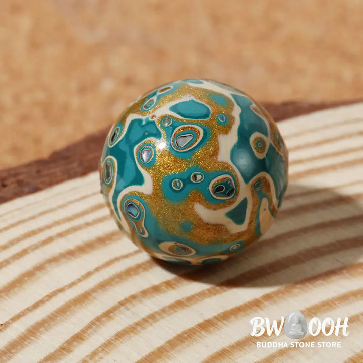 Buddha Stones Natural Multicolored Lacquer Beads Calm Bracelet - BWOOOH - Natural Lacquer Beads - Bracelet