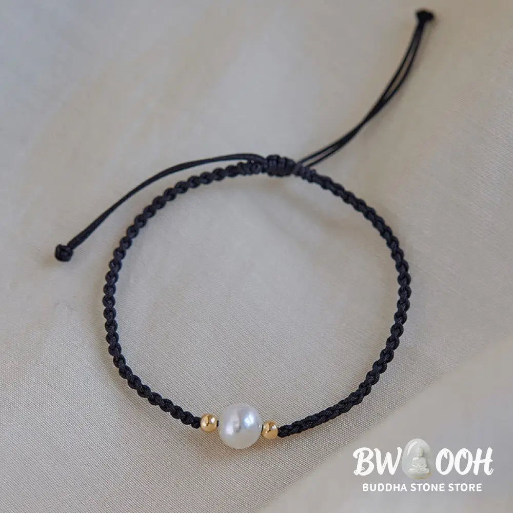 Buddha Stones Natural Pearl Bead Luck Braid String Bracelet - BWOOOH - Bracelet
