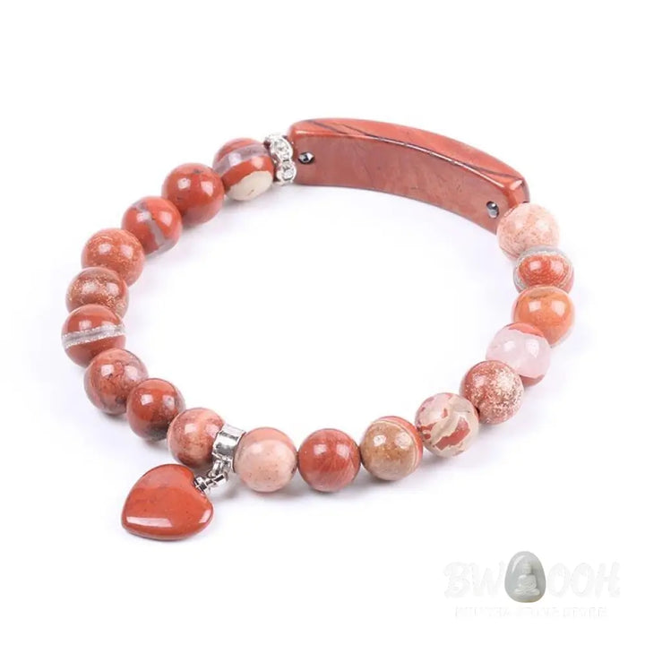 Buddha Stones Natural Quartz Love Heart Healing Beads Bracelet - BWOOOH - Bracelet