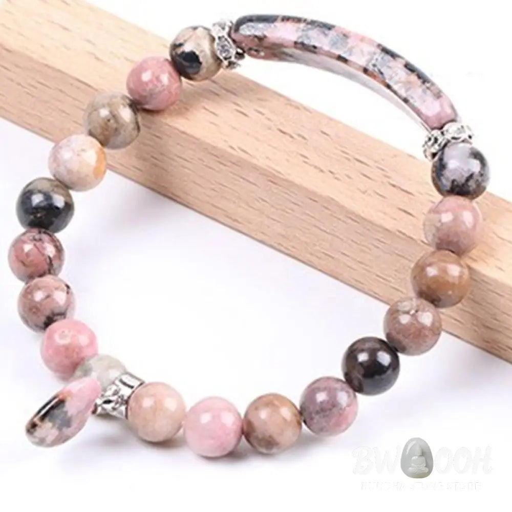 Buddha Stones Natural Quartz Love Heart Healing Beads Bracelet - BWOOOH - Bracelet