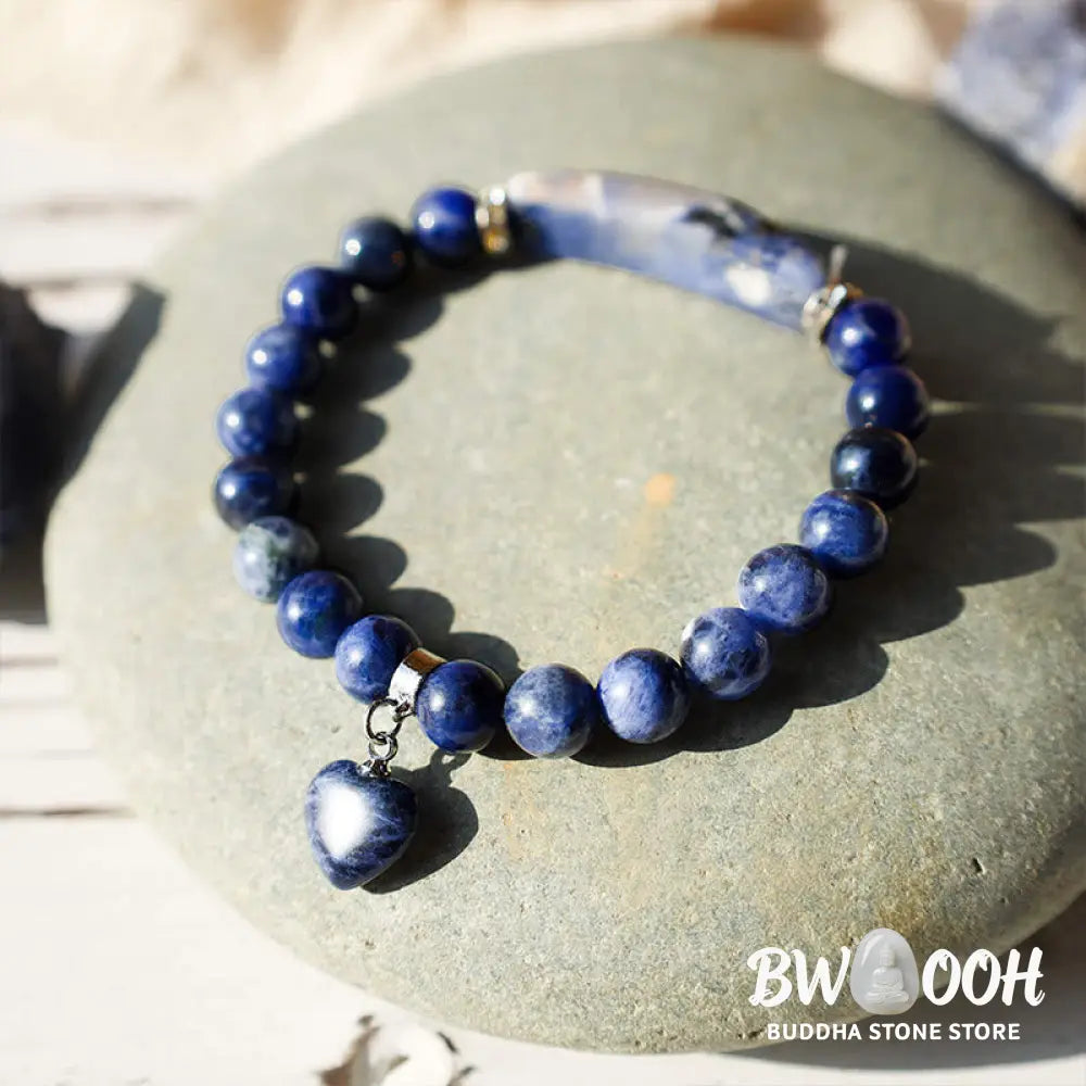 Buddha Stones Natural Quartz Love Heart Healing Beads Bracelet - BWOOOH - Bracelet