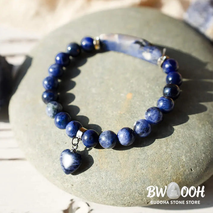 Buddha Stones Natural Quartz Love Heart Healing Beads Bracelet - BWOOOH - Bracelet
