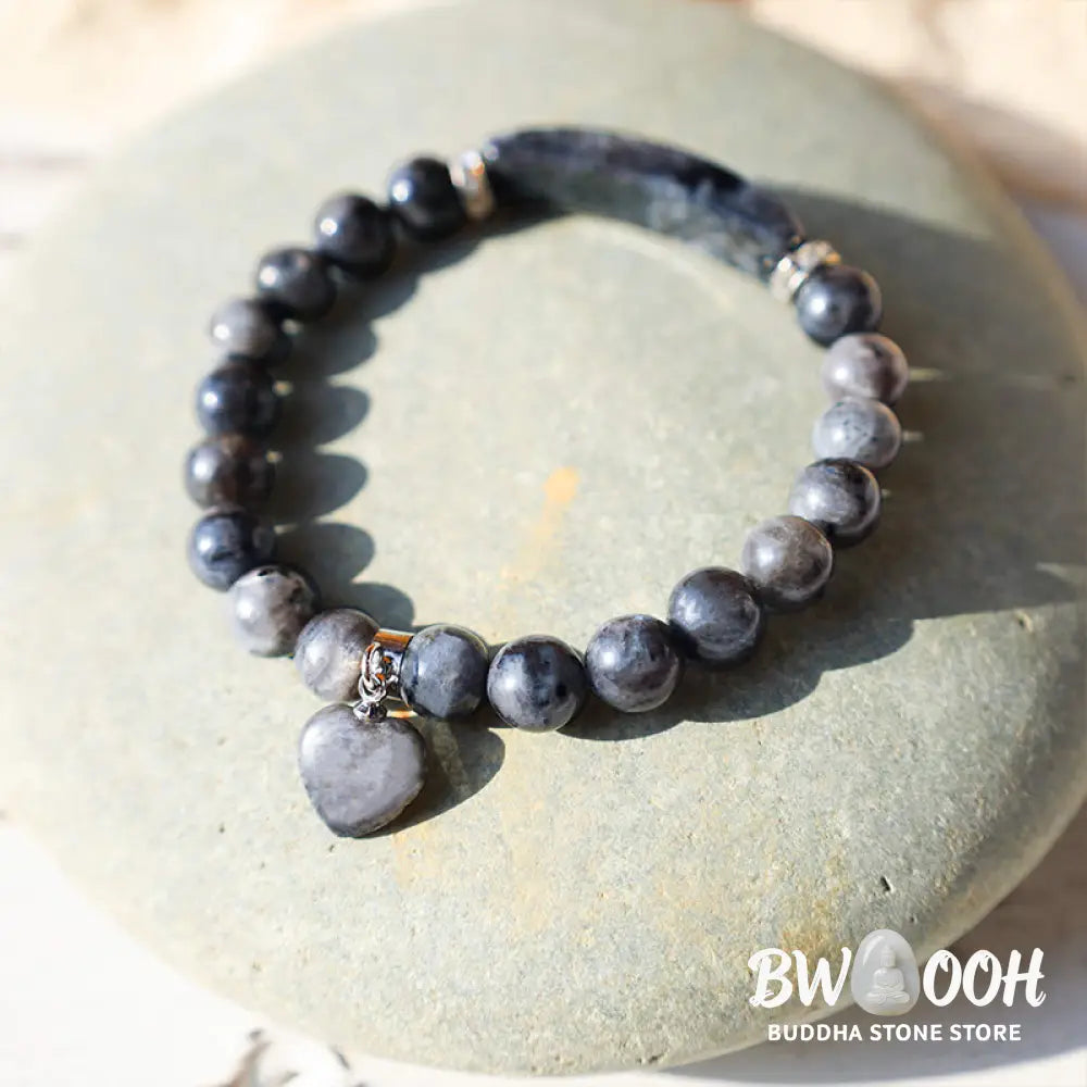 Buddha Stones Natural Quartz Love Heart Healing Beads Bracelet - BWOOOH - Bracelet