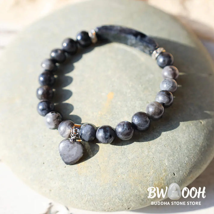 Buddha Stones Natural Quartz Love Heart Healing Beads Bracelet - BWOOOH - Bracelet
