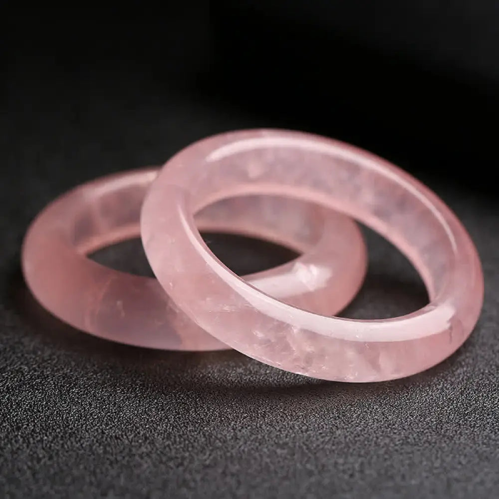 BWOOOH Natural Rose Quartz Love Caring Bracelet Bangle - BWOOOH - Bracelet Bangle