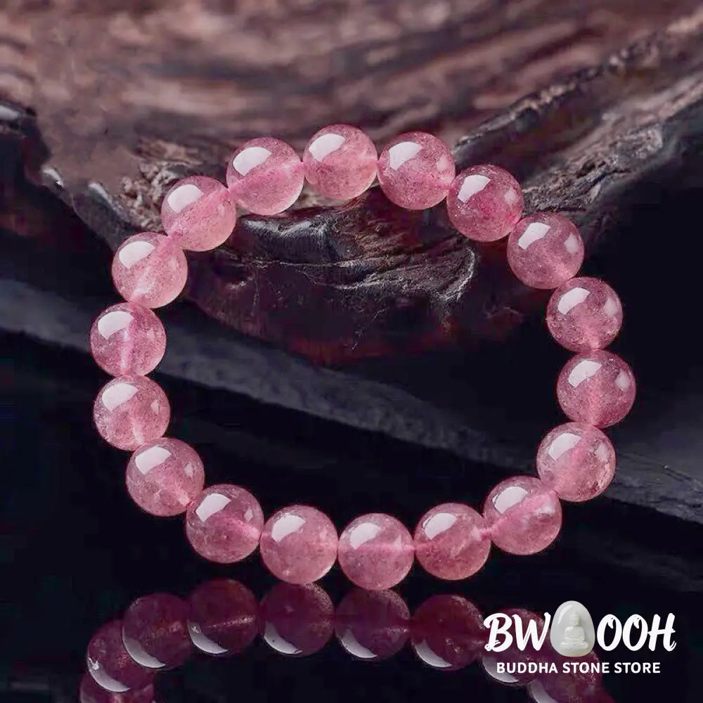 Buddha Stones Natural Rose Quartz Love Caring Bracelet - BWOOOH - Bracelet