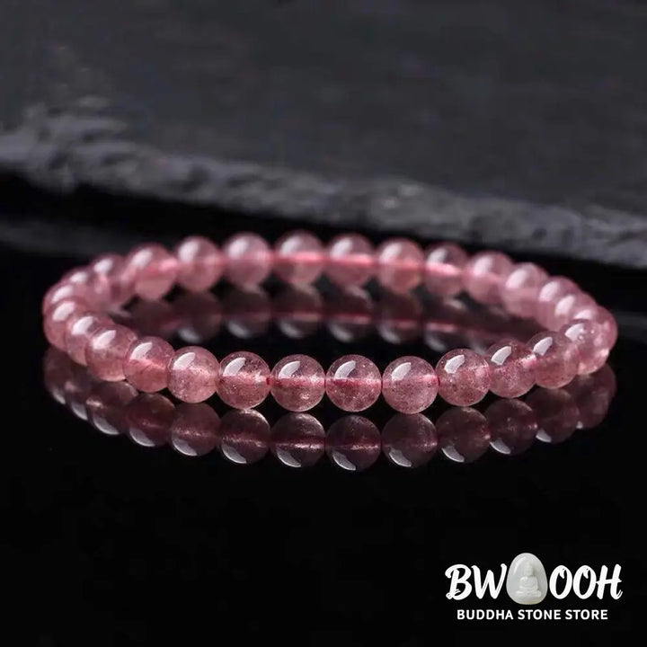 Buddha Stones Natural Rose Quartz Love Caring Bracelet - BWOOOH - Bracelet