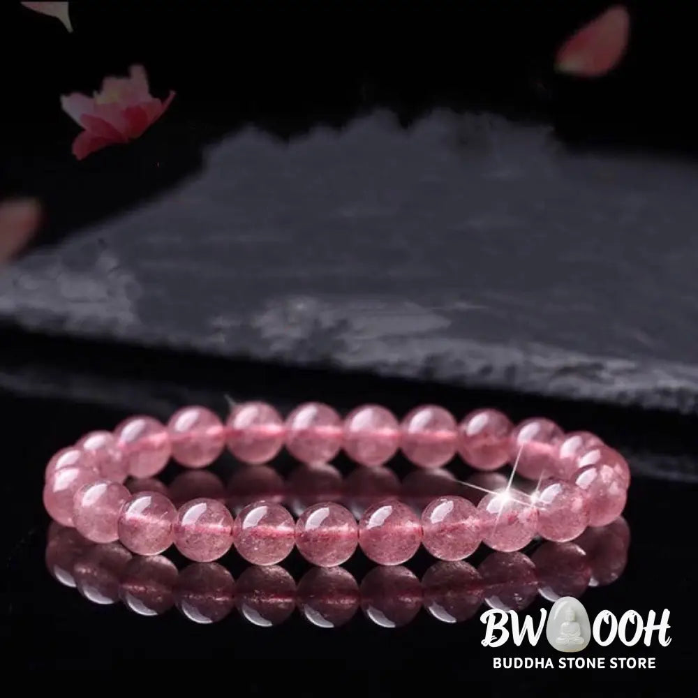 Buddha Stones Natural Rose Quartz Love Caring Bracelet - BWOOOH - Bracelet