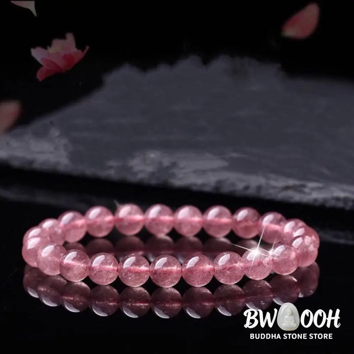 Buddha Stones Natural Rose Quartz Love Caring Bracelet - BWOOOH - Bracelet