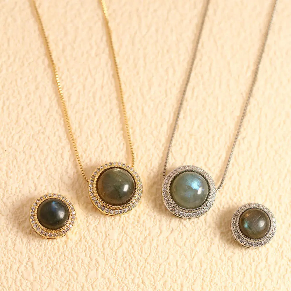 Buddha Stones Natural Rose Quartz Multiple Crystal Bead Inlay Healing Necklace - Natural Black Glitter Stone(Color May