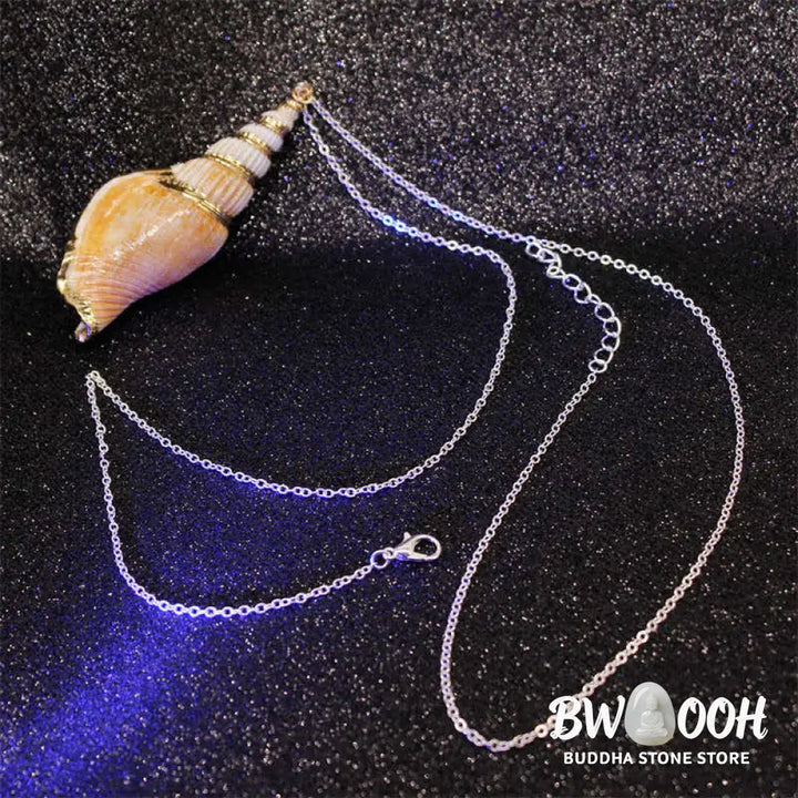 Buddha Stones Natural Shankha Conch Shell Seashell Lucky Necklace Pendant - BWOOOH - Necklaces &amp; Pendants
