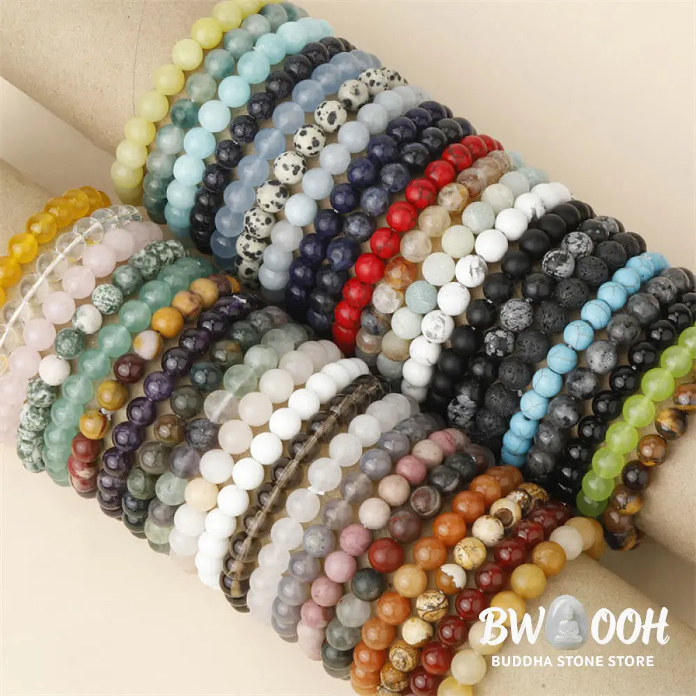 Buddha Stones Natural Stone Quartz Healing Beads Bracelet - BWOOOH - Bracelet