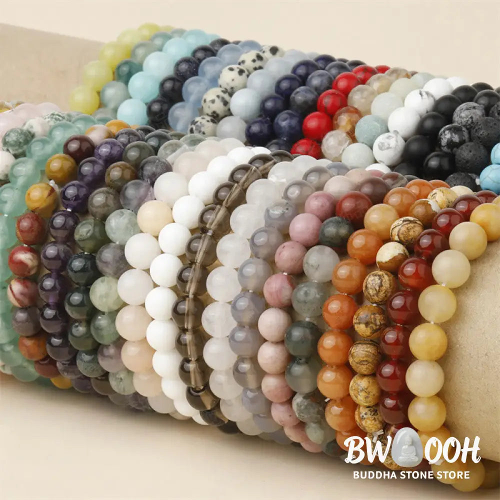 Buddha Stones Natural Stone Quartz Healing Beads Bracelet - BWOOOH - Bracelet