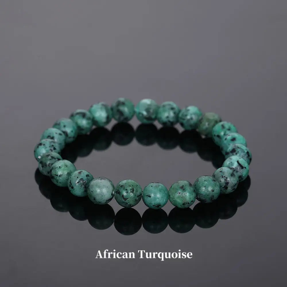 Buddha Stones Natural Stone Quartz Healing Beads Bracelet - BWOOOH - 6mm / African Turquoise - Bracelet