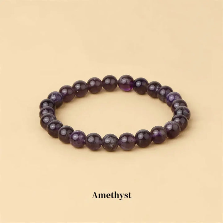 Buddha Stones Natural Stone Quartz Healing Beads Bracelet - BWOOOH - 6mm / Amethyst - Bracelet
