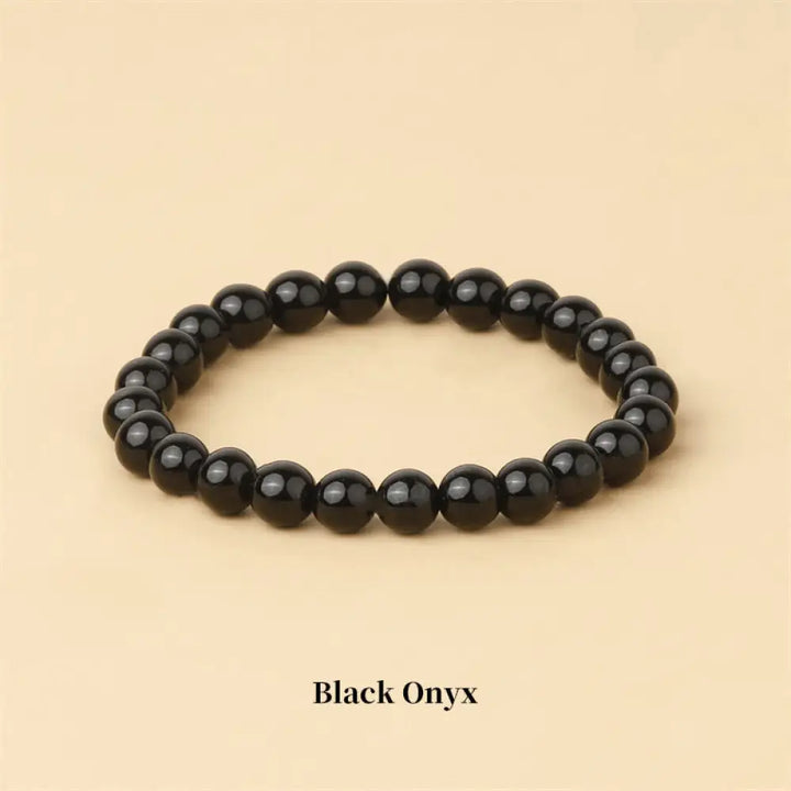 Buddha Stones Natural Stone Quartz Healing Beads Bracelet - BWOOOH - 6mm / Black Onyx - Bracelet